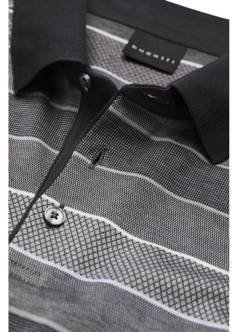 Серая футболка-мужское поло серый для мужчин Bugatti однотонная