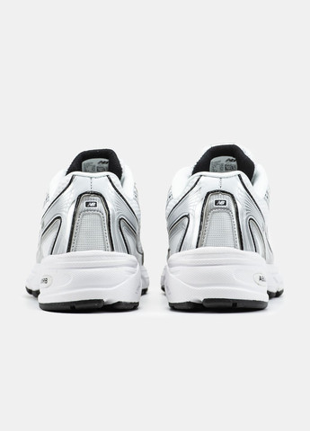 Белые демисезонные мужские и женские кроссовки new balance 740 v2 white silver black | нью беланс 740 белые серебряные No Brand