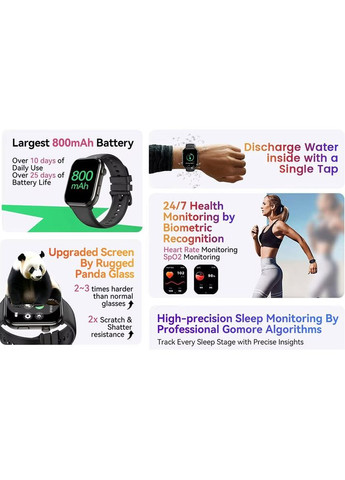 Смарт-годинник R60 Black Blackview (315010908)