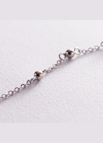 Двойное серебряное колье - галстук с шариками 181167 38 Oniks (264023852)