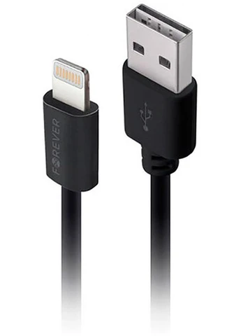Автомобильное зарядное устройство M02 2A Cable lightning Black Forever (301472041)