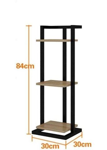 Підставка для квітів з дерева Шанцелярія 3 венге-зефір (ЦВТ-31031220) No Brand (328226542)