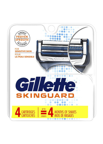Змінні картриджі для гоління SkinGuard 4 шт Made in America Gillette (278773572)