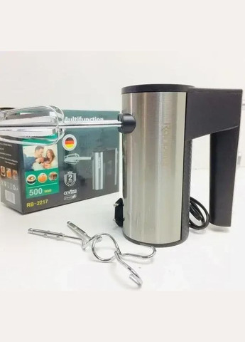 Миксер ручной 5 скоростей RB-2217 500Вт насадки для взбивания – 2 шт насадки для теста – 2 шт Rainberg (306728921)