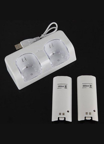 СТОК Зарядна док-станція 2 акумулятори для Wii Remote Controller Nintendo (296807991)