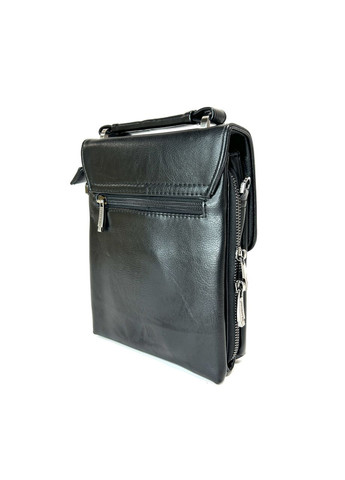 Чоловіча сумка з еко-шкіри Bradford 18774-2 чорна 25 х 20 х 5 No Brand (371682002)