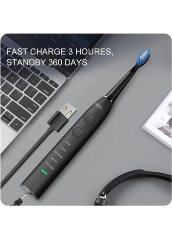 Ультразвукова зубна щітка SG-575 5 насадок + футляр Seago (328087883)