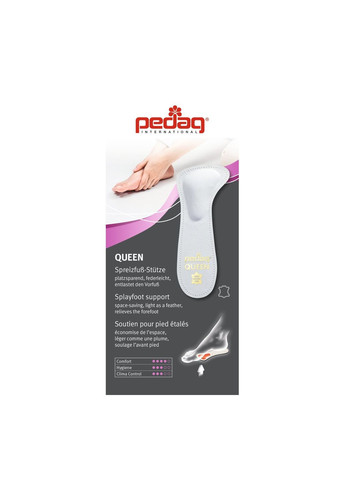 Ортопедическая полустелька-супинатор для обуви с каблуком 5-7 см Queen 124 ( ) Pedag (331165020)