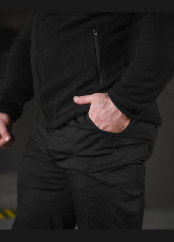 Мужской демисезонный костюм Полиция штаны + кофта черный No Brand