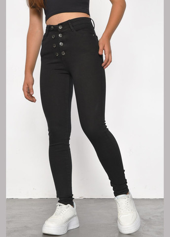 Джинси жіночі чорного кольору Let's Shop - (300076574)