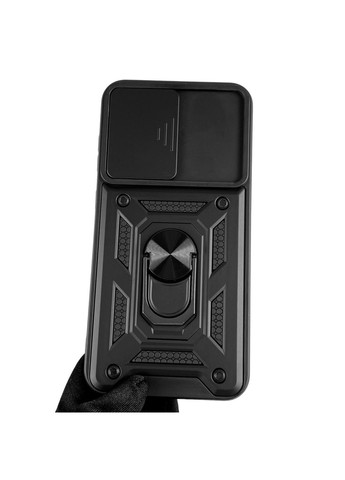 Чохол для Galaxy S23 FE (SM-S711) броньований з кільцем зі шторкою на самсунг с23 фе чорний rg1 Samsung (366018781)