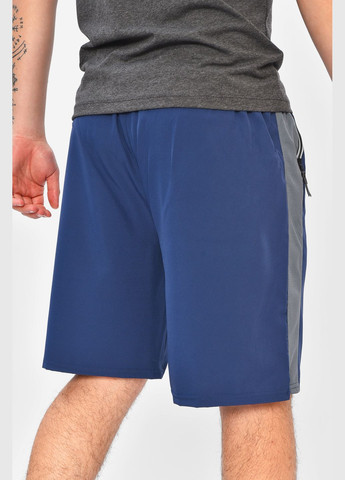 Шорти чоловічі спортивні синього кольору Let's Shop (330982582)