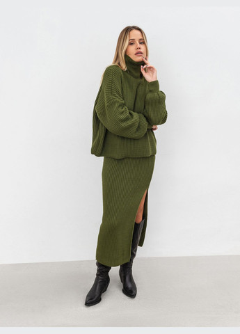 Оливковый зимний комплект Romashka Намюр