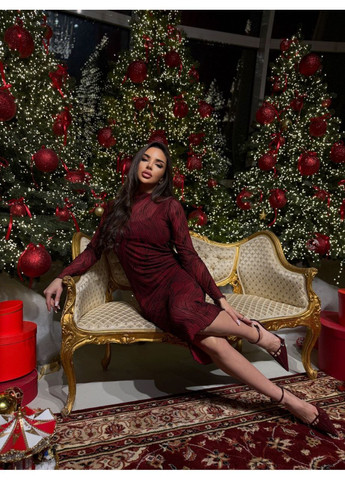 Красное праздничный, вечернее, кэжуал женское платье элегантное силуэтная Style Point однотонное