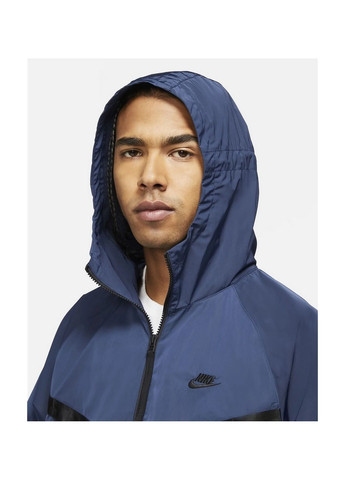 Синя вітровка чоловіча sportswear premium essentials blue Nike