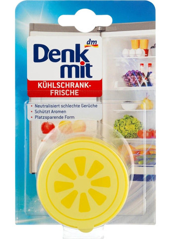 Поглотитель запахов в холодильнике Лимон, 40 г Denkmit (285736454)