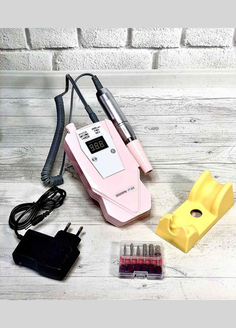Фрезер для манікюру на акумуляторі YT-918 (рожевий), 30 Вт, 35000 об/хв. No Brand (282849289)