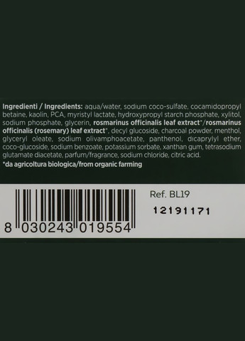 Шампунь "Детокс" з чорною глиною і деревним вугіллям BioKap Detoxifying Black Shampoo 200ml (816645-80755) Biosline (368654626)