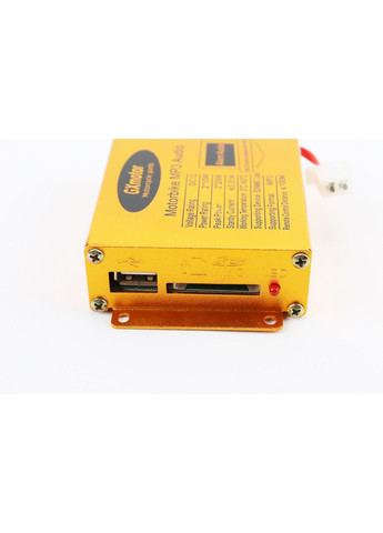 АУДИО-блок (MP3-USB/SD + FM-радио + пульт ДУ + сигнализация) + колонки 2шт (прозрачные со "светомузыкой") GXmotor (369658892)