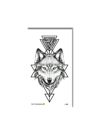 Тату "Волчица граффическая " Tattooshka (303140526)