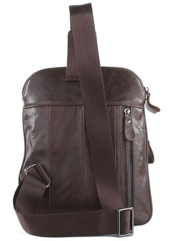 Сумка слінг через плече для документів та для телефону чоловіча з натуральної шкіри середня Коричневий 37113 Vintage (353302647)