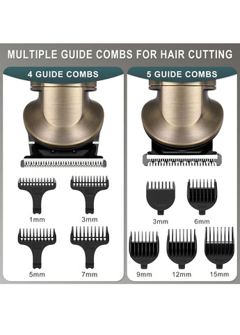 Професійний багатофункціональний металевий тример HT-609 золотистий Hatteker Amazon (356766982)