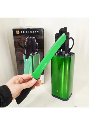 Набор ножей EB-11027 7 предметов Green Edenberg комбинированные,