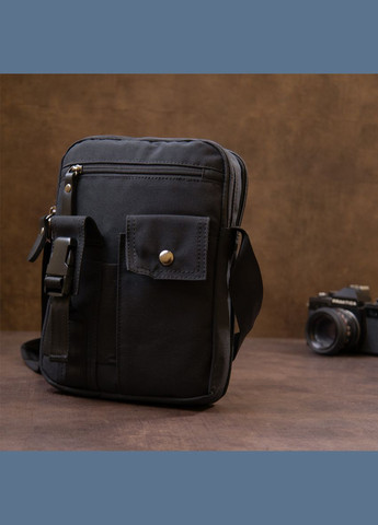 Сумка мужская через плечо на два отделения 20660 Черный Vintage (302008793)
