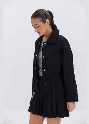 Жіноча котонова вітровка бежева з куліскою на талії Arjen (324392963}