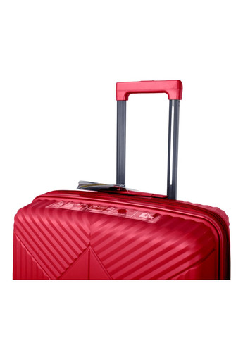 Чемодан большой L полипропилен с расширением Airteх 639 78×50×31см 114л Красный AIRTEX (297643408)