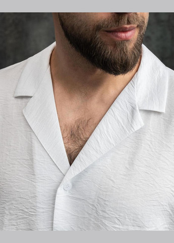 Чоловіча льняна сорочка пляжна, натуральні матеріали, короткий рукав, стиль та комфорт Intruder (347146060)