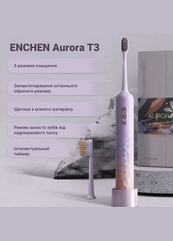 Электрическая зубная щетка Xiaomi Electric Toothbrush Aurora T3 Pink Enchen (279555003)