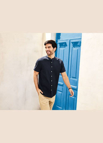 Сорочка з коротким рукавом для чоловіка LIDL 371112 темно-синій Livergy (337945029)