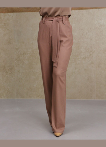 Женские белые брюки лен No Brand (347234593)