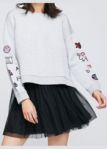 Серый свитшот Only (347590173)