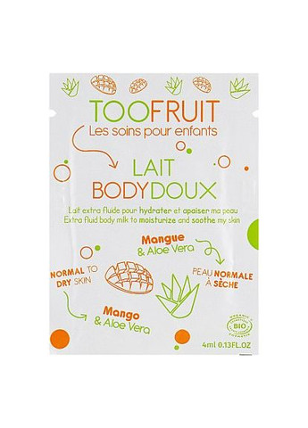 Молочко для тела "Манго и алоэ вера" Extra Fluid Body Milk (пробник) 8ml (594999-42223180) Toofruit (368605566)