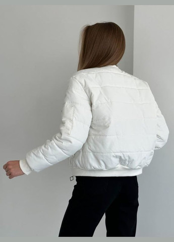 Белая демисезонная куртки ISSA PLUS SA-482