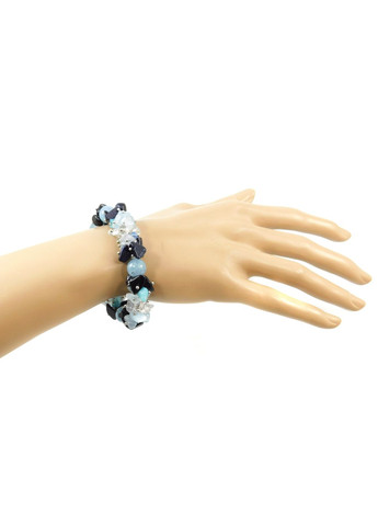 Эксклюзивный браслет "Морской бриз" Аквамарин, 10 мм 14 Fursa fashion (322313222)