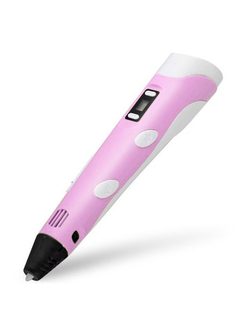 ручка дитяча з адаптером PEN-2 з екраном + пластик Набір для дитячої творчості 3Д-ручка Рожева 3D (300657951)