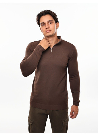 Коричневый свитер мужской No Brand