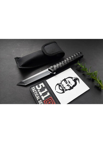 Нож Складной Выкидной (полуавтомат) Танто с Клипсом (на пояс) No Brand (362040901)