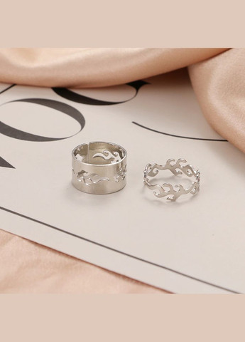 Набір парних кілець з полум'ям вогонь регульовані парні кільця No Brand (340463778)