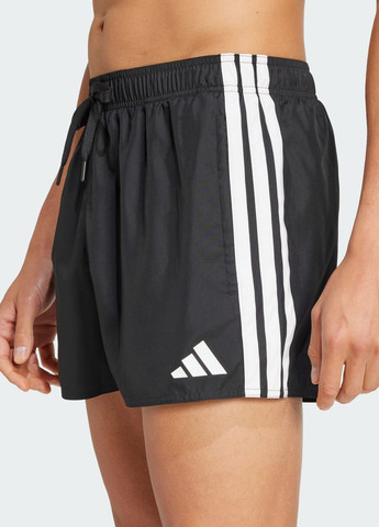 Мужские черные спортивные плавательные шорты 3-stripes 3-inch adidas