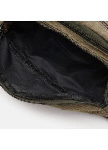 Спортивна сумка на пояс через плече чоловіча текстильна середня Хакі 35158 Monsen (361432906)