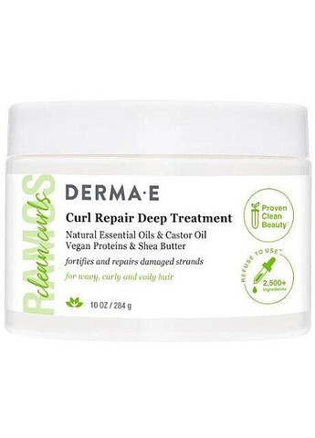 Засіб для глибокого відновлення кучерявого волосся Curl Repair Deep Treatment 284g (1306682-31098713) Derma E (368623104)