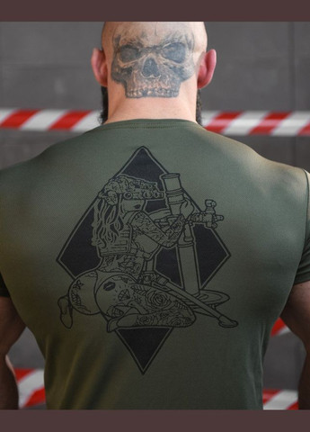 Тактическая потоотводящая футболка Мина олива No Brand (317640926)