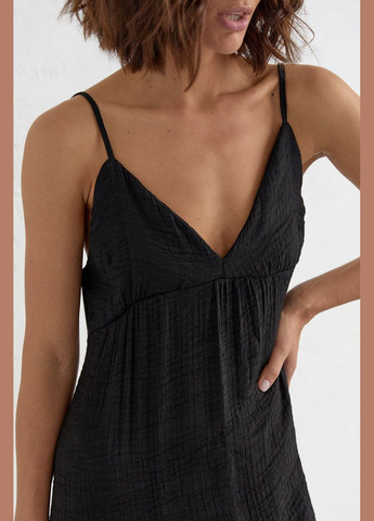 Летний женский летний сарафан с открытой спиной Liton однотонный