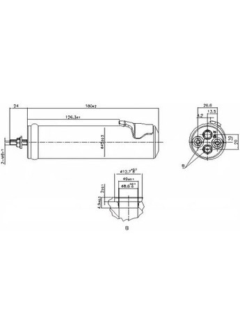 Осушувач кондиціонера FORD B-MAX (CB2) (12-) 1.4 EFI|FORD B-MAX (CB2) (12-) 1.4 GAS|FORD B-MAX (CB2) (12 95565-ua Nissens (366184662)