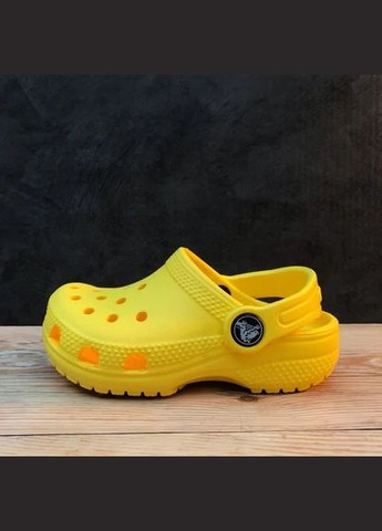 Желтые classic clog kids крокс сабо классик детские Crocs