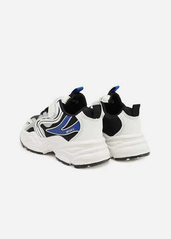 Белые демисезонные кроссовки для мальчика, на плоской подошве цвет белый цб-00273960 Kimboo